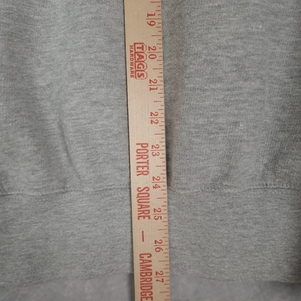 Quiksilver Hoodie Mens Large Gray Pullover Surf Graphic Logo Skate Streetwear - Picture 15 of 16